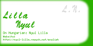 lilla nyul business card